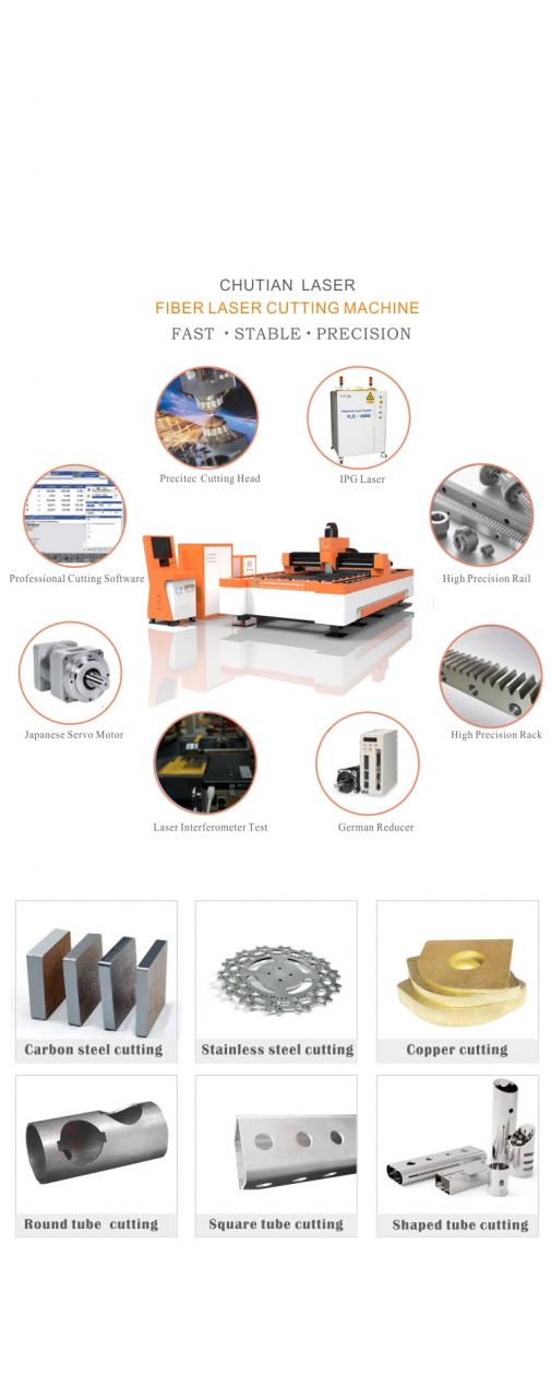 Fabricació làser CNC 500W 1000W 2000W Màquina de tall làser de fibra d'acer inoxidable