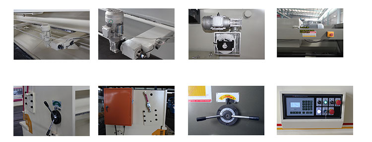 Màquines de cisalla de biga oscil·lant hidràulica Màquina de guillotina elèctrica Qc12y-12x3200